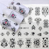 WUF  1 PC Floral Slider Water Stickers Decal For Nail Art Transfer Tattoo  Gel Manicure Adhesive Decor Tip
