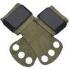 1 Pair Crossfit Grips Cow Leather Palm Protector 3-Finger Hole Kettlebell Pull Up Weight Lifting Gloves Barbell Gymnastics Grips