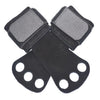 1 Pair Crossfit Grips Cow Leather Palm Protector 3-Finger Hole Kettlebell Pull Up Weight Lifting Gloves Barbell Gymnastics Grips