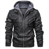 Spring Fashion Motorcycle Leather Jacket Men Slim Fit Oblique Zipper PU Jacket Autumn Men Leather Jackets Coats Black