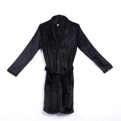 2019 Men Bath Robe Kimono Cotton Lace Up Bathrobe Nightgown Spa Pajamas Long Sleepwear Gown NEW