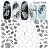 1pc Nail Sticker Black Letter Water Slider Flower Flamingo Summer Nail Art Transfer Decals Manicure Wraps Foils Tool LEF554-563
