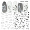 1pc Nail Sticker Black Letter Water Slider Flower Flamingo Summer Nail Art Transfer Decals Manicure Wraps Foils Tool LEF554-563