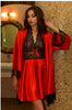 Two Piece Set Lace Robe Sleepwear Women Satin Silk Nightdress Sexy Lingerie Nightwear Dress Comfortable Night Gown