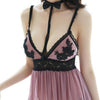 Sleepwear Sexy Backless Luxury Nightgowns Lace Hot Sleep Dress Silk Nightgowns Bayan Gecelik Women Vintage Silk Dress Embroidery