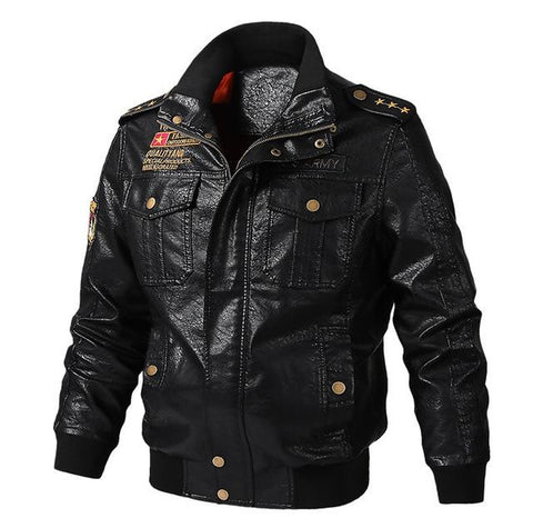 Autumn winter Motorcycle Leather Jacket men 5XL 6XL Men's PU Leather bomber Jackets Jaqueta De Couro Masculina Mens Leather Coat