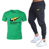 Men's Sets Simpson tracksuit men T Shirts+pants Two Pieces Sets Casual Tracksuit Male/Women Casual Tshirt Gyms Sweatpants men