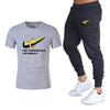 Men's Sets Simpson tracksuit men T Shirts+pants Two Pieces Sets Casual Tracksuit Male/Women Casual Tshirt Gyms Sweatpants men