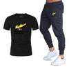 Men's Sets Simpson tracksuit men T Shirts+pants Two Pieces Sets Casual Tracksuit Male/Women Casual Tshirt Gyms Sweatpants men