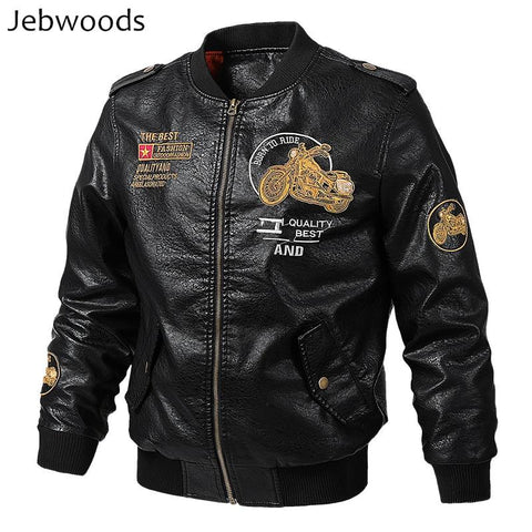 Dropshipping Brand Motorcycle Leather Jacket Men Men's PU Leather Jackets Jaqueta De Couro Masculina Mens Leather Coats 4XL 5XL