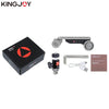 KINGJOY Official PPL-06S Mini Motorized Track Slider Dolly Car Timelapse Panoramic Ballhead For Phone Camera Time Lapse Rotator