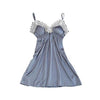 Lingerie Women Silk Lace Robe Dress Babydoll Sleepwear Nightdress Nightwear Set Set Sexy Sleepwear Lace Pigiama Donna