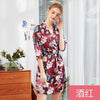 Green 2019 Summer Women's Sleep Robe Nightgown Yukata Lady Rayon Mini Kimono Bath Gown Sleepwear Bathrobe Pijama Mujer M-XXL