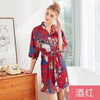 Green 2019 Summer Women's Sleep Robe Nightgown Yukata Lady Rayon Mini Kimono Bath Gown Sleepwear Bathrobe Pijama Mujer M-XXL