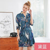 Green 2019 Summer Women's Sleep Robe Nightgown Yukata Lady Rayon Mini Kimono Bath Gown Sleepwear Bathrobe Pijama Mujer M-XXL
