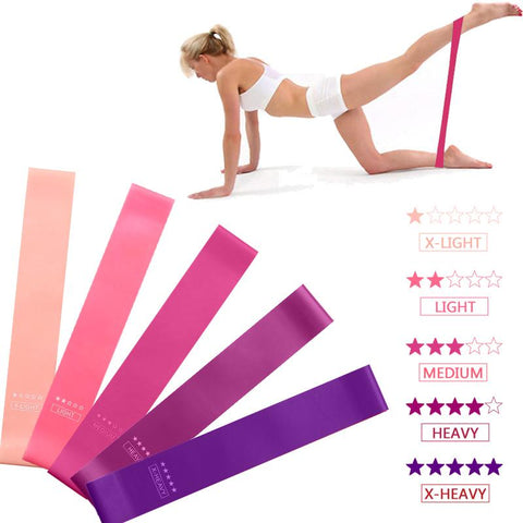 Training Fitness Gum Exercise Gym Strength Resistance Bands Set Pilates Sport Rubber Fitness Bands Crossfit Workout Equipment