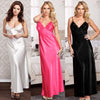 Ladies Women Oversize Satin Long Nightdress Silk Lace Sexy Lingerie Nightgown Sleepwear Sleepshirts
