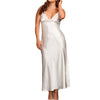 Ladies Women Oversize Satin Long Nightdress Silk Lace Sexy Lingerie Nightgown Sleepwear Sleepshirts