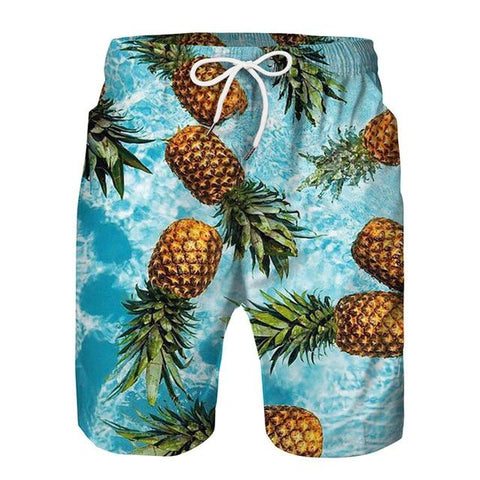 Spartan Pineapple Lemon Watermelon Fruit Board Short Sportswear Loose Breathable Swimming Beach Summer Vacation Pants Shorts Men