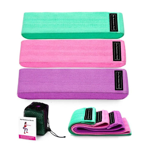 3 PCS/Set Circle Hip Resistance Bands Training Expander Gym Yoga Pilates Leg Workout Elastic Rubber Bands Fitness Equipment