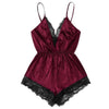 Fashion Women Summer Pizama Damska Bawelna Sexy Lingerie Girl V neck Pijamas Para As Mulheres Lace Splice Bodysuit Sleepwear
