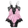 Fashion Women Summer Pizama Damska Bawelna Sexy Lingerie Girl V neck Pijamas Para As Mulheres Lace Splice Bodysuit Sleepwear