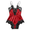 Fashion Women Summer Pizama Damska Bawelna Sexy Lingerie Girl V neck Pijamas Para As Mulheres Lace Splice Bodysuit Sleepwear