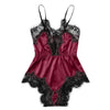 Fashion Women Summer Pizama Damska Bawelna Sexy Lingerie Girl V neck Pijamas Para As Mulheres Lace Splice Bodysuit Sleepwear