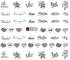 Nail Sticker Water Decals Sweet Love Heart Nails Slider Art design Decoration Tattoo Manicure Foil Adhesive Wraps Pegatinas